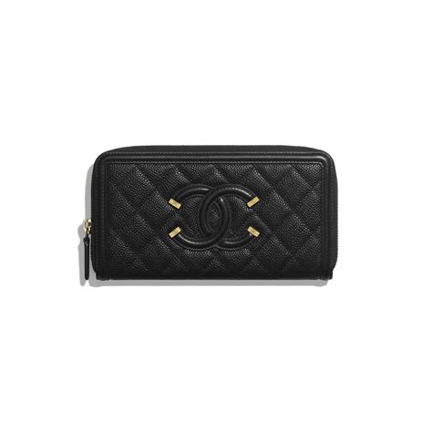 chanel long open wallet|chanel zipped wallet small.